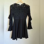 DO+BE  Black Ruffle Lace Mini Dress Size Small Photo 7