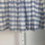 Brooks Brothers Silk Blend Blue Gingham Midi Skirt sz 12 Lightweight Cottage Photo 2