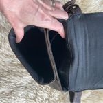 Liz Claiborne Vintage 90s brown leather crossbody bag square mini bag Photo 3