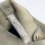 Joy Susan  Jenny Faux Suede Hobo Shoulder Bag in Stone Green Slouchy Boho Vegan Photo 5