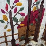 Vtg Bobbie Brooks Sweater Vest Women Embroidered Fall Leaves 22 Photo 3