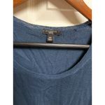 Ann Taylor 301-007 Blue  M 100% Extra Fine Merino Wool Pullover Sweater Office Photo 4