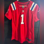 NFL Patriots Cam Newton Jersey Red Size L Photo 1
