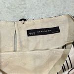 ZARA  Basic Dress Picasso Shift Size Small red silver Photo 4