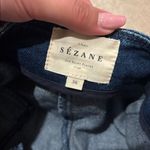 Sézane Sezane High Waisted Belted Rome Shorts in Denim Photo 3