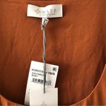 WAYF  Puff Long Sleeve Midi Dress in Rust NEW Photo 3