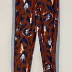 Aerie Chill Play Move Activewear Leggings Leopard Cheetah brown blue small Photo 0