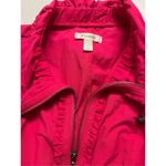 Dress Barn  jacket deep pink zip front sz large Photo 2