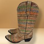 Old Gringo YIPPEE KAYAY‎  Apache Moon Honey Studded Embroidered Boots Size 6.5 B Photo 2