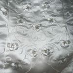 Gloria Vanderbilt Beautiful Vintage 90s  Embroidered Satin Wedding Gown & Veil! Photo 12