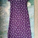 American Eagle Vintage Outfitters purple floral sheer lined maxi dress, size 0 Photo 0