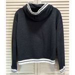Aeropostale Hoodie Sweatshirt Size XS Long Sl Crop Logo Graphic Gray/Black Photo 4
