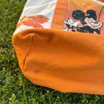 Disney Mickey Mouse Canvas Tote Bag with Orange Accents Photo 1