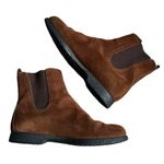 Tod's  Suede Brown Ankle Boots Womens low heel size 37 Photo 1