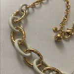 Brighton EXTREMELY RARE RETIRED  PEBBLE PAVE GOLD PLATED LARGE LINK NECKLACE Photo 3