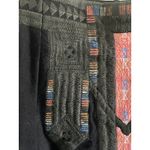 Free People  New Romantics Black Tribal Aztec Print Mini Flared Skirt Photo 5