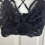 Free People Intimately‎  Lace Bralette Black Embroidered Lace Size XS Photo 5