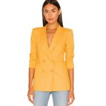 Anthropologie 4SI3NNA Double Breasted Blazer Marigold Size S Gold Photo 8