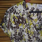 Josephine Chaus CHAUS M Cowl Neck Pullover Chocolate Lime Top Photo 5