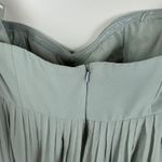 NWT Jenny Yoo Cerise Maternity Morning Mist Luxe Chiffon Bridesmaid Dress Size 8 Green Photo 4