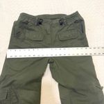 Brandy Melville OS Kim cinch waist Army green cargo pant P 3097 Photo 6