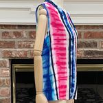 Renee C . pink, blue, and white tie dyed top / S / Excellent Condition Photo 2