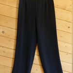 Armani Collezioni Black Acetate Slinky Wide Dress Formal Pants Trousers 4 Photo 0