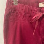 L.E.I NWOT Burgundy Size Medium Elastic Tie Waist Pants Photo 2