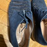 Hispanitas Laken Leather Breatheable Laser cutouts Coastal Cottage Western tie Perforated Wedges Derby Oxfords Tomboy Masc Espadrille Photo 4