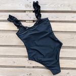 Sporlike One Piece Swimsuit Women Ruffle Adjustable Straps Bathing Suit Padded Black Size L Photo 6