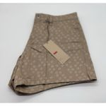Levi's Womens NEW  Mid-Rise Tan Beige Stretch Denim Shortie Jean Shorts  SIZE 8 Photo 2