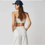 Free People  Women‎ Crop Top M White Danelle Ruffle Layer Boho Festival Coquette Photo 4