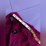 YA Los Angeles . Love Ryan Los Angeles Knit Red/ Black  Striped Open Duster Cardigan Size Large Photo 6