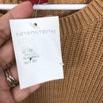 STAUD NEW  Women's Small Marylebone Long Sleeve Sweater Mini Dress Camel Brown Photo 6