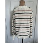 Madewell $98 Cotton Crewneck Sweater Dark Loden Stripe NT643 Size M Photo 6