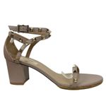 Valentino Garavani 60mm Rockstud Ankle Wrap Leather Sandal Pink Size 38 Photo 1