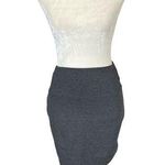 Ambiance Apparel women's size large dark gray stretchy pull on knit mini skirt Photo 0