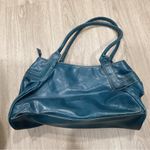 Nine West  blue leather handbag purse satchel Photo 2