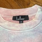 Lulus  Comfort Zone Pink Cropped Sweatshirt Photo 2