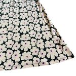 Marimekko Unikko Floral Print Stretch Dress Knit Short Sleeve Size XS Women's Black Photo 3