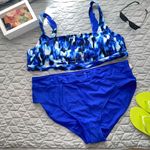Time & Tru NWT Bikini  Women's Tie Dye Cutout Swim Top & bottom plus size 3X Photo 2