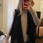 Jolt Black Fur Vest Photo 2