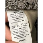 PICADILLY FASHIONS Silver Knit Sweater Top Womens M | Long Sleeve Swim Cover Photo 5