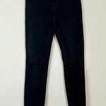 American Eagle  Women’s Distressed Super Hi-Rise Jegging Black Size 4 FLAW Photo 0