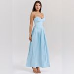 House Of CB  MARCELLA Ocean Blue Pleated Maxi Dress, Size , $299 Photo 3
