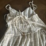 Free People  check print tiered midaxi dress in ivory, Size Small, $108 Photo 11