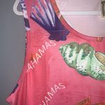 Shoreline Melon Color Bahamas Nautical Seashell Sleeveless Mini Dress L/XL Photo 5