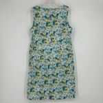 White Stag  Vintage 90s Floral Shift Dress Blue Green Sleeveless Stretch Size 14 Photo 4