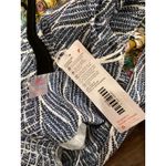 Krimson Klover Piper geo print mini halter Dress Blue and white built in bra L Size L Photo 9