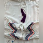 Gibson Latimer NWT  Aztec Boho Tassel Blouse Size Extra Large Photo 3